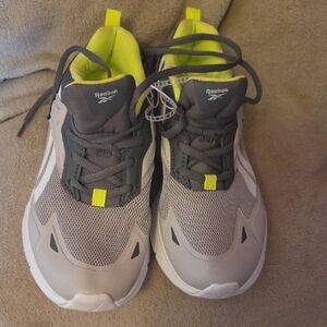Reebok Kids Sneakers in Gray and Neon Yellow